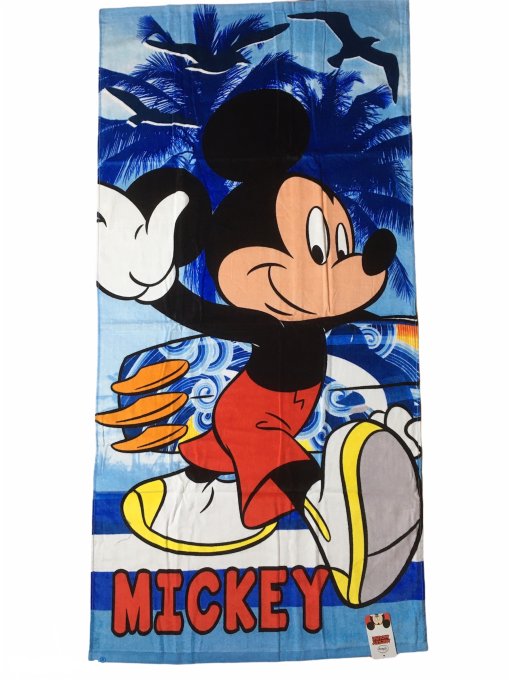 Serviette de plage Mickey surf Disney 70x140