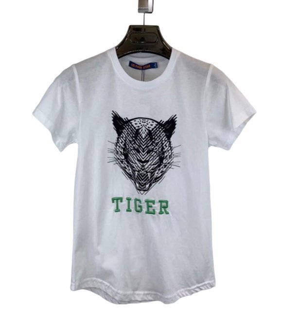 Tee-shirt blanc Tiger noir