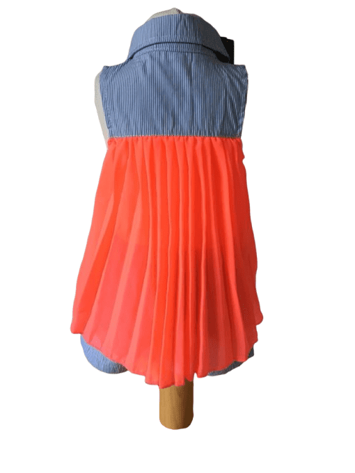 Ensemble short dentelle et haut orange fluo