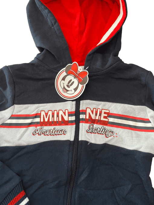 Veste Minnie zippé bleu marine