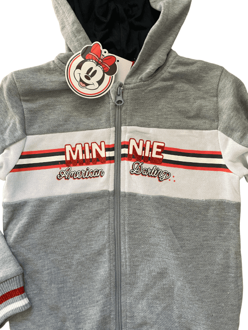 Veste Minnie gris/blanc