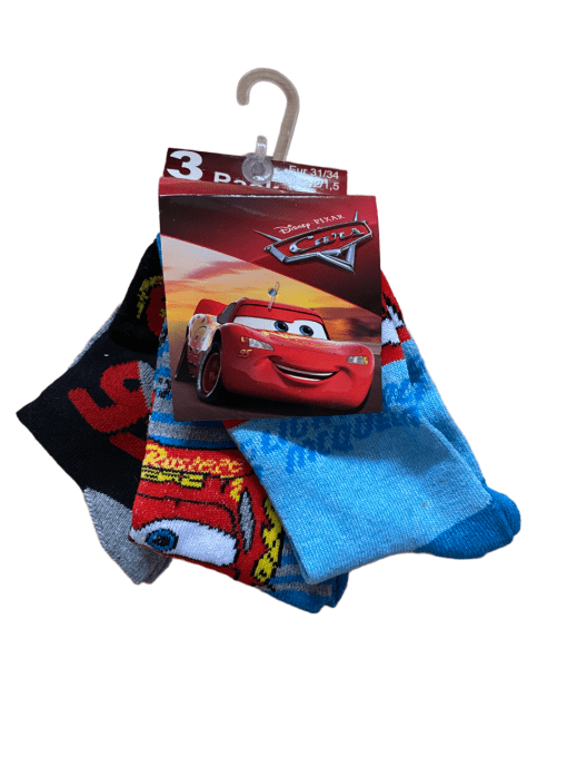 Lots de 3 paires de chaussettes Cars