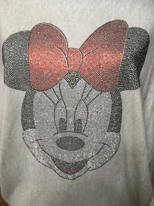 Pull Minnie avec strass