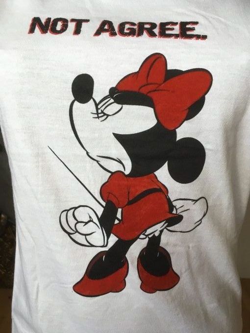 Tee-shirt manche courte blanc Minnie 