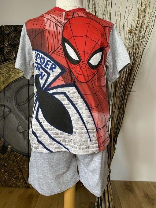 Pyjashort Spiderman Gris/Rouge.