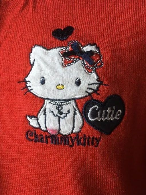 Gilet Charmmykitty rouge et noir