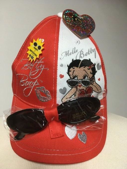 Casquette Betty Boop avec lunette UV 400