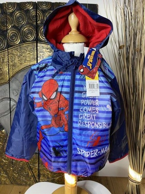 Coup vent Spiderman Marvel bleu 