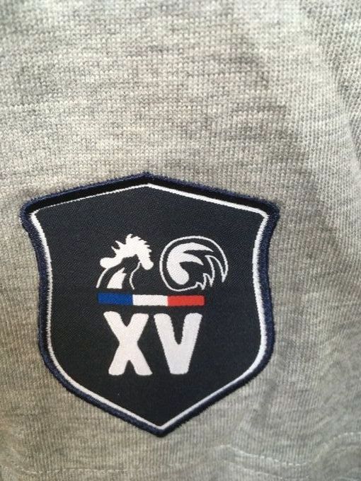 Short Rugby XV de France Gris lacet vert pomme