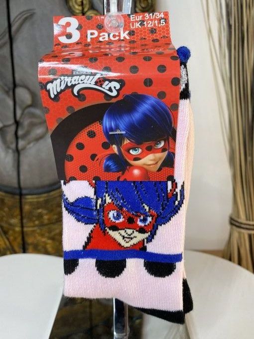 Pack de 3 paires de chaussettes Miraculous 