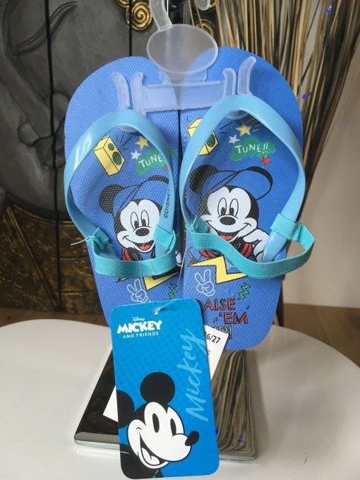 Tongs bleu Mickey Mouse 