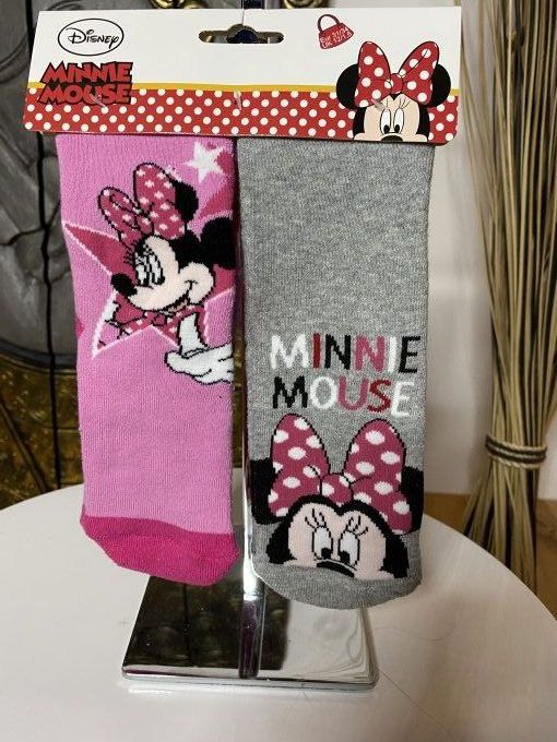 Lots de deux paires de chaussette anti dérapant Minnie 