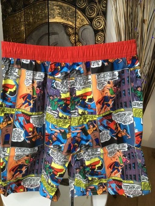 Bermuda de bain Superman haut rouge DC COMICS