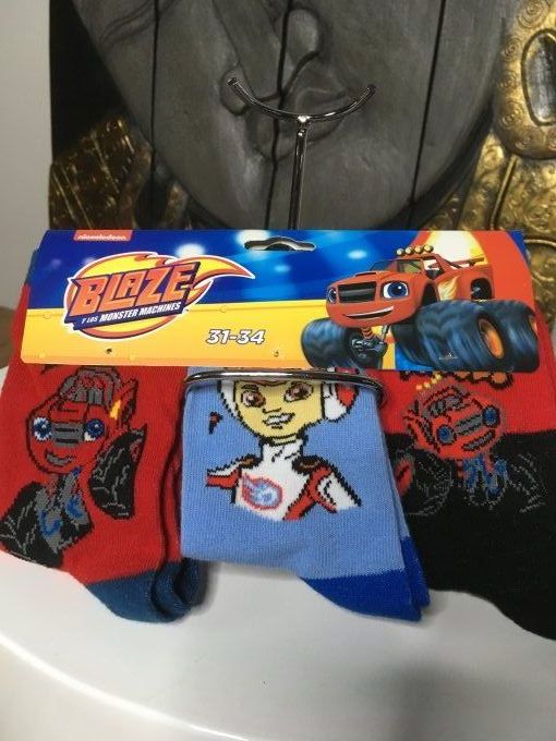 3 paires de Chaussette Blaze et les Monsters machines 