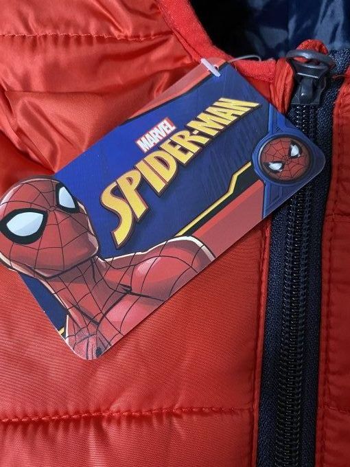 Doudoune Spiderman Marvel Rouge et Noir