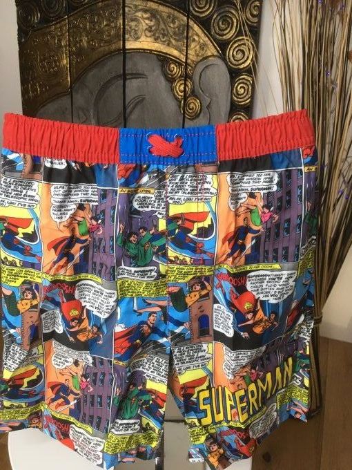 Bermuda de bain Superman haut rouge DC COMICS